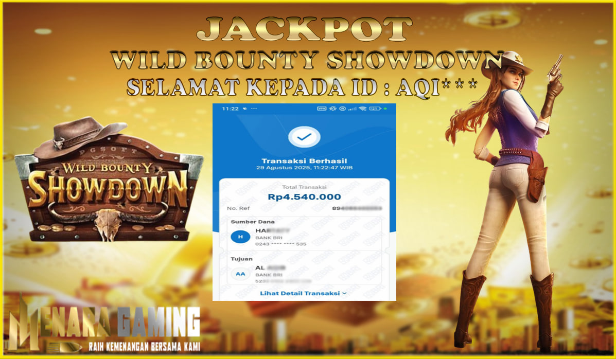 MENARAGAMING JACKPOT PG SOFT WILD BOUNTY SHOWNDOWN Rp. 4.000.000,- LUNAS